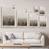 Gelsenkirchen, Germany Travel Poster Art, Framed Canvas Print for Living Room or Bedroom, Urban Wall Art, Home Decoration