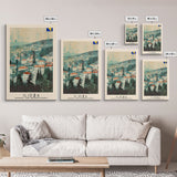 Ilidza Bosnia Scenic Mountain View Art Print, Beautiful Canvas Print for Nature Lovers, Travel Poster for Home Decor, Bosnian Landscape Wall Art