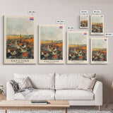Kaposvar Hungary Urban Landscape, Framed Canvas Print, Travel Poster, Wall Art, Home Decoration, Cityscape Decor, Living Room Art, Hungarian City