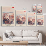 Kaunas Lithuania Scenic View, Framed Canvas Print, Travel Poster, Wall Art, Living Room Decor, Cityscape Art, Modern Home Decoration, Lithuanian City