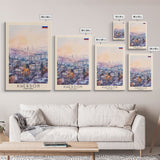 Kherson Ukraine Port View, Framed Canvas Print, Travel Poster, Wall Art, Home Decor, Living Room Decoration, Ukrainian Cityscape Art