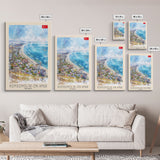 Komsomolsk-on-Amur Russia Industrial Cityscape, Framed Canvas Print, Travel Poster, Wall Art, Study Room Decor, Russian Urban Artwork, Industrial Scene