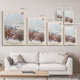 Nyiregyhaza Hungary Travel Poster Framed Canvas Print, Watercolor Painting, Scenic Wall Art, Home Decor, Hungarian Landscape, Rustic Art