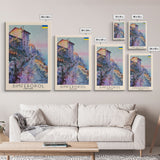 Simferopol Ukraine Travel Poster Framed Canvas Print, Watercolor Painting, Scenic Wall Art, Home Decor, Ukrainian Landscape, Artistic Art