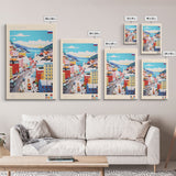 Murmansk Russia Travel Poster Framed Canvas Print, Midcentury Modern Art, Pop Art Wall Decor, Scenic Wall Art, Living Room Decoration, Office Art