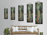 Elegant Koi Fish Swimming Serene Water Garden Nature Art Framed Canvas Print Tall Art Japanese Style Art