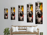 Black and White Cowboy Hat Framed Canvas Print, Moody Art, Southwest Wall Art, Rustic Wall Art, Wabi Sabi Art, Extra Wide Art