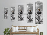 Majestic Eagle Wall Art Framed Canvas Print | Rustic Decor | Wildlife Nature Painting | Above Couch Art | Moody Art | Gift Idea