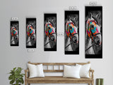 Painted Horse Portrait Framed Canvas Print | Horse Wall Art | Rustic Western Decor | Moody Art | Farmhouse Wall Art | Gift Idea