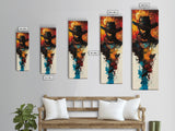 Abstract Cowboy Painting Framed Canvas Print chicano art rustic wall art dark romance painting western decor moody art above couch art