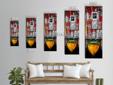 Rustic Barn Boat Reflection Painting Framed Canvas Print | Nautical Wall Art | Rustic Decor | Coastal Painting | Maine Oil Painting