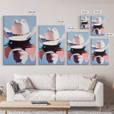 Western Hat, Moody Art, Rustic Wall Art, Farmhouse Art, Canvas Print, Above Bed Wall Art, Southwest Wall Art, Gift Idea For Him