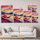 Cowgirl hat landscape, cowboy decor, rustic wall art, boho art, pink orange wall art, framed canvas print, western wall art, above bed art