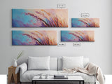 Soft Wheat Field, wildflower painting, wabi sabi art, botanical prints, soft colors, minimal decor, modern home, canvas print