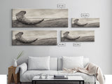 Driftwood Sculpture, Wabi Sabi Art, Canvas Print, Coastal Decor, Rustic Wall Art, Nature Photography, Extra Wide Art, Living Room Art