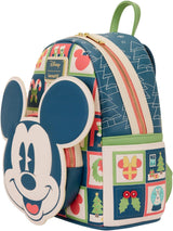 Loungefly Mickey and Minnie Holiday Mini Backpack