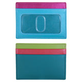 Porta CC/ID de cuero con bloqueo RFID en negro de ili New York