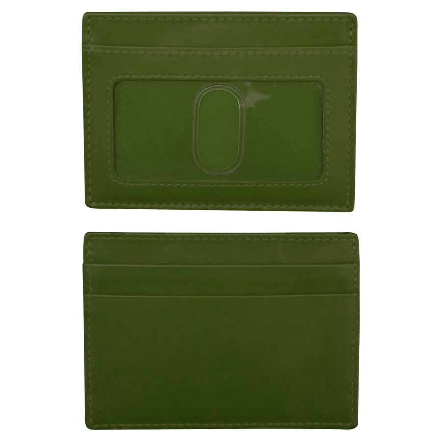 Porta CC/ID de cuero con bloqueo RFID en negro de ili New York