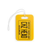 Cheez Head - Wisconsin Retro Liscense Plate Luggage Tag