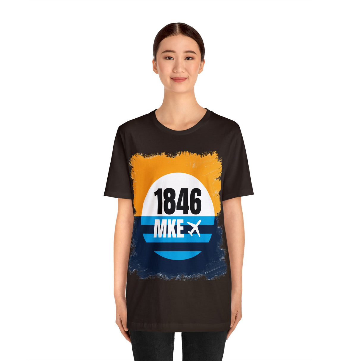 MKE - 1846 - Airport Travel Shirt - Milwaukee Peoples Flag