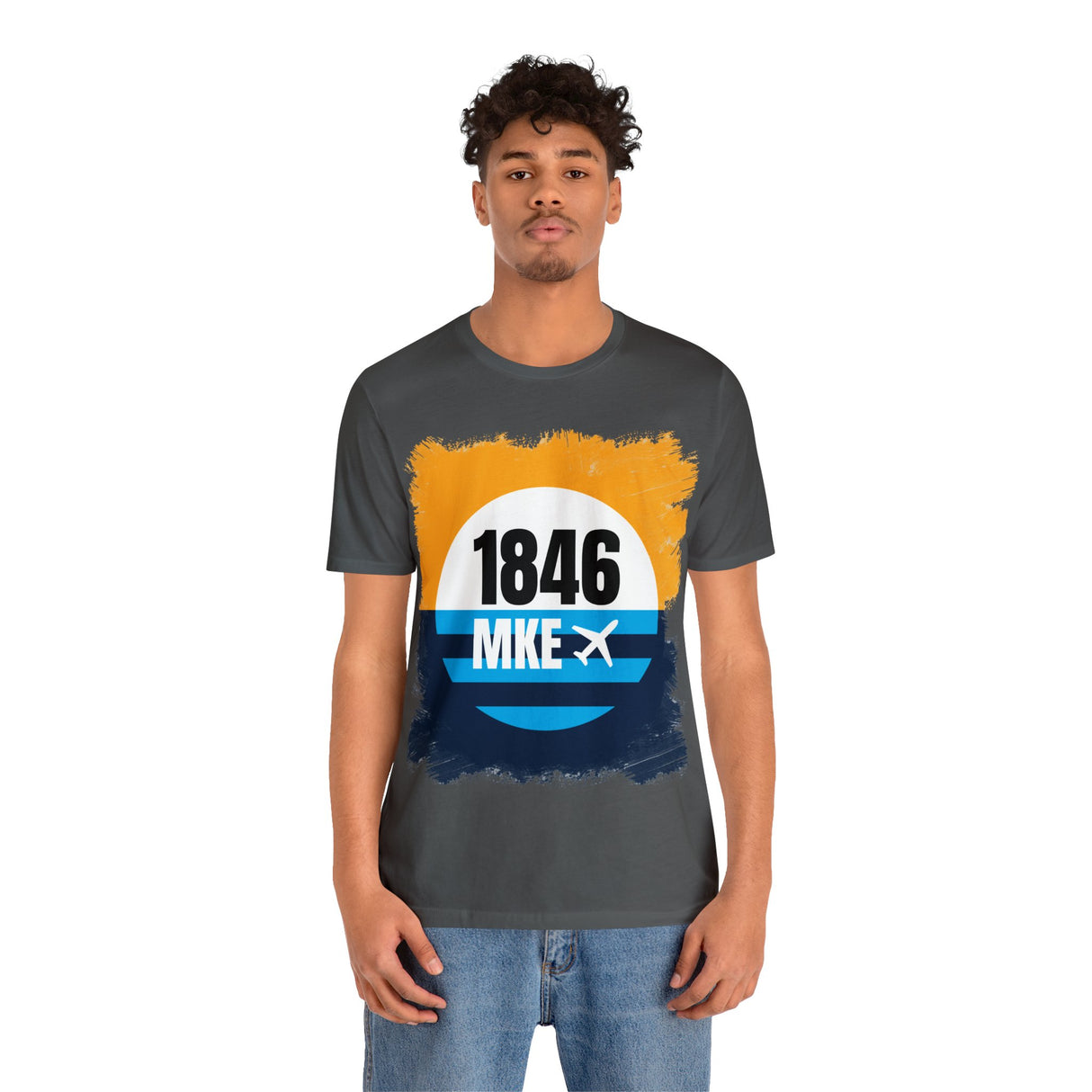 MKE - 1846 - Airport Travel Shirt - Milwaukee Peoples Flag