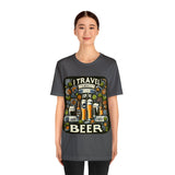 "I Travel for The Beer" full color T-shirt