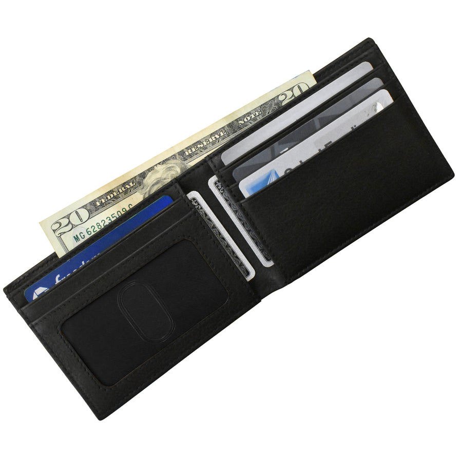 Men's Wallet, Premium Leather Front Pocket Bifold (7602) by ili New York