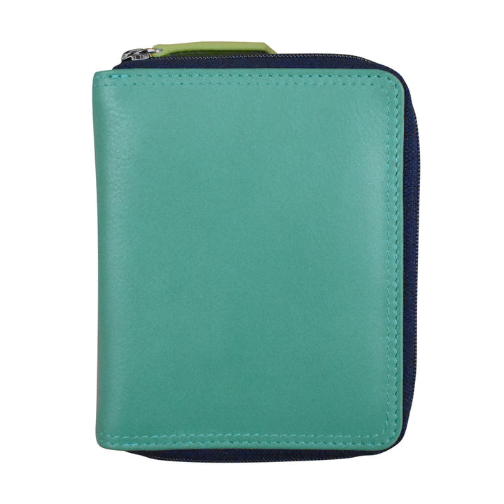Small Multi Color Zip Wallet (7858) by ili New York