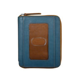 Small Two Tone Zip Around Wallet (7860) by ili New York