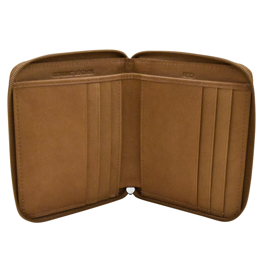 Small Two Tone Zip Around Wallet (7860) by ili New York