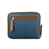 Small Two Tone Zip Around Wallet (7860) by ili New York