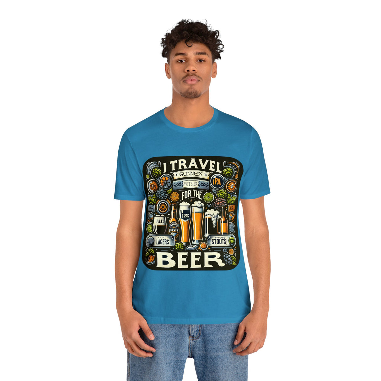 "I Travel for The Beer" full color T-shirt