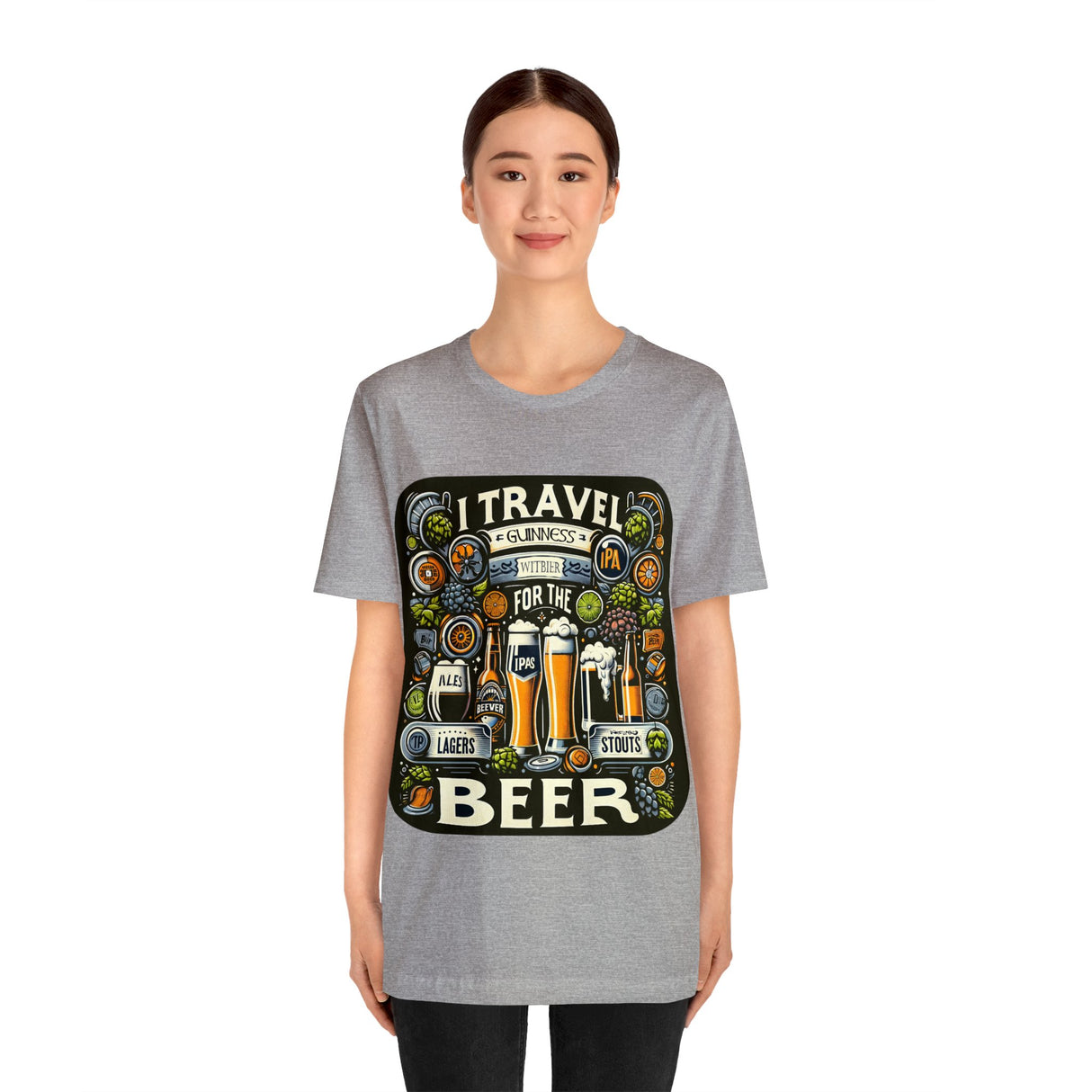 "I Travel for The Beer" full color T-shirt