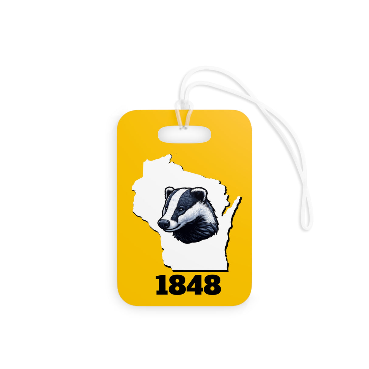 Badgers - Wisconsin Retro License Plate Luggage Tag
