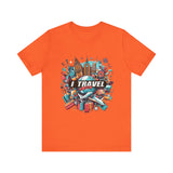 Camiseta a todo color "Viajo Para Comprar" 