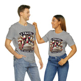 "I Travel to Drink Wine" full color T-shirt