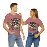 "I Travel to Drink Wine" full color T-shirt