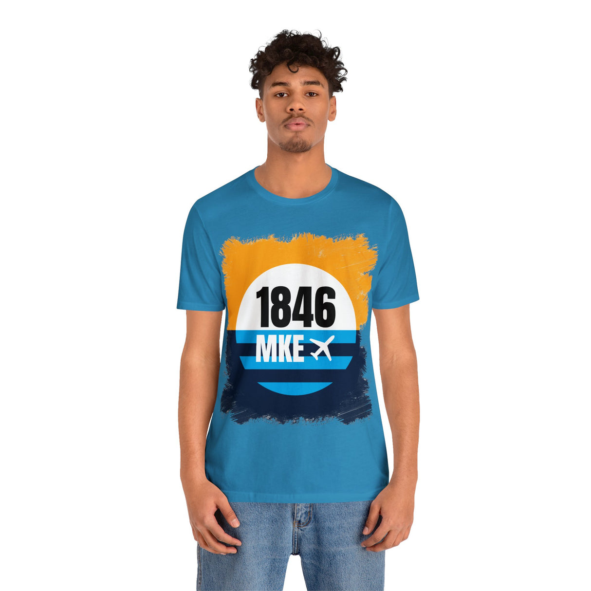 MKE - 1846 - Airport Travel Shirt - Milwaukee Peoples Flag