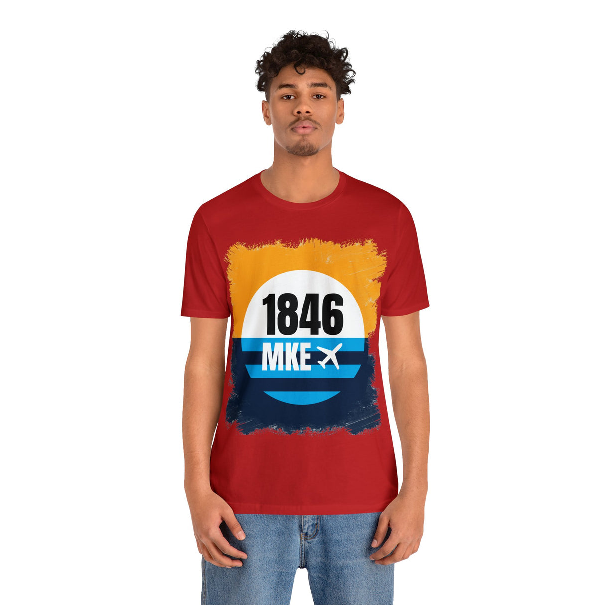 MKE - 1846 - Airport Travel Shirt - Milwaukee Peoples Flag