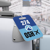 Oshkosh Wisconsin,  Area Code / Airport Tag for Bags and Luggage - 274 / OSH