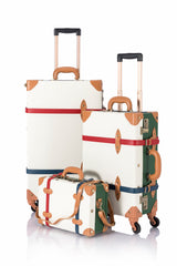 SarahFace 3 Pieces Luggage Sets - Green/Pearl's