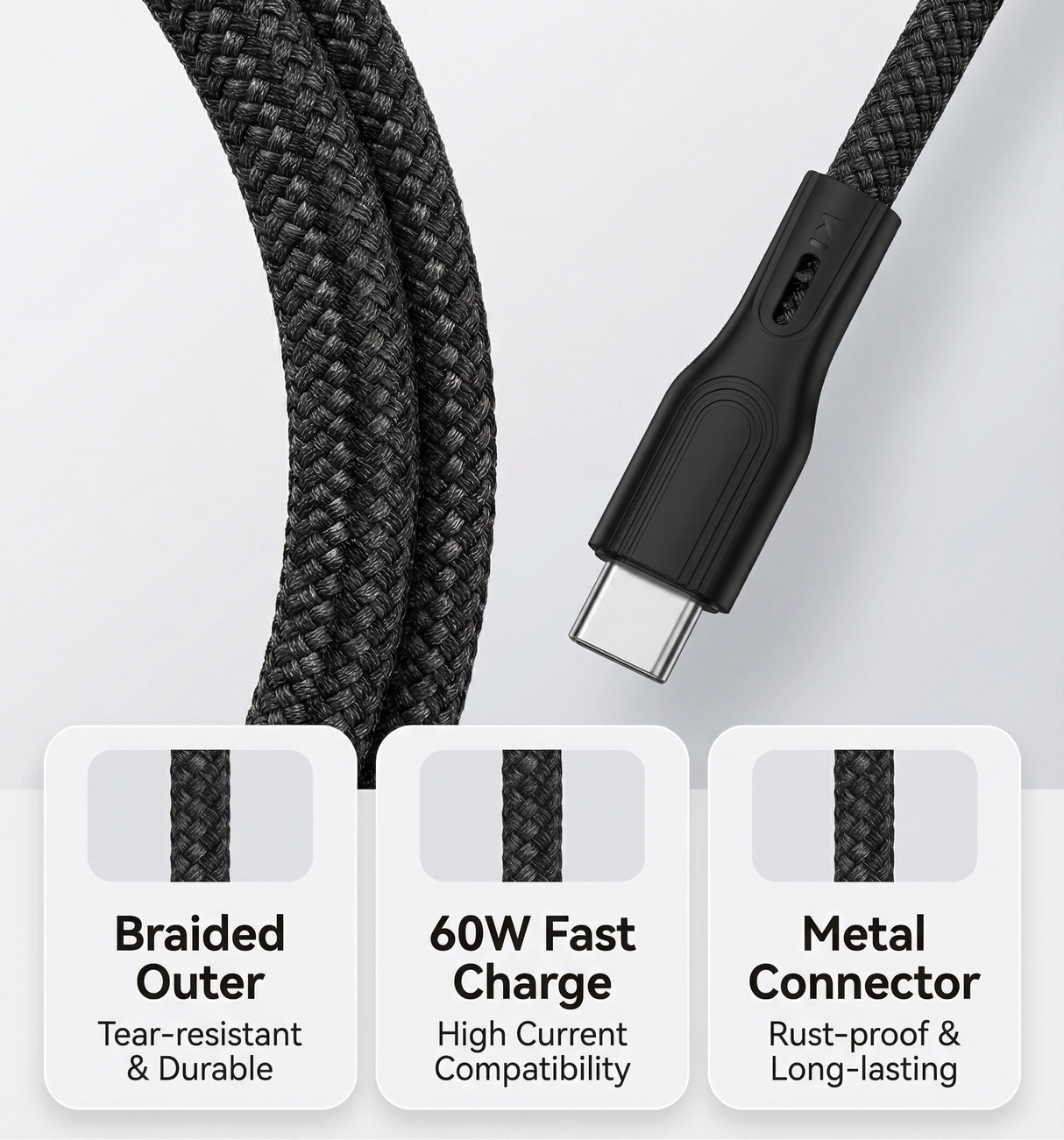 USB-C to USB-C Fast Charging Magnetic Cable
