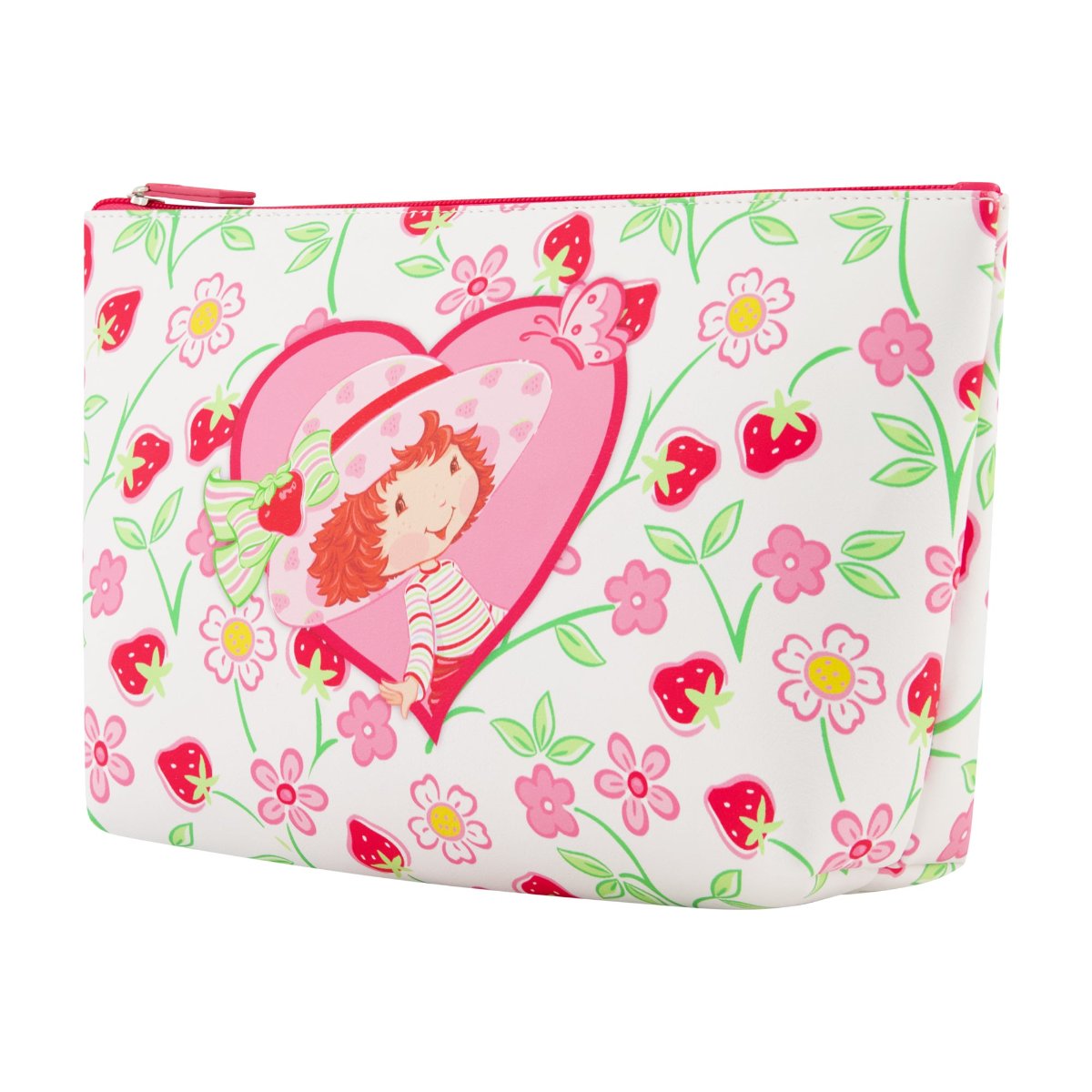 Strawberry Shortcake Heart Trapezoid Cosmetic Bag