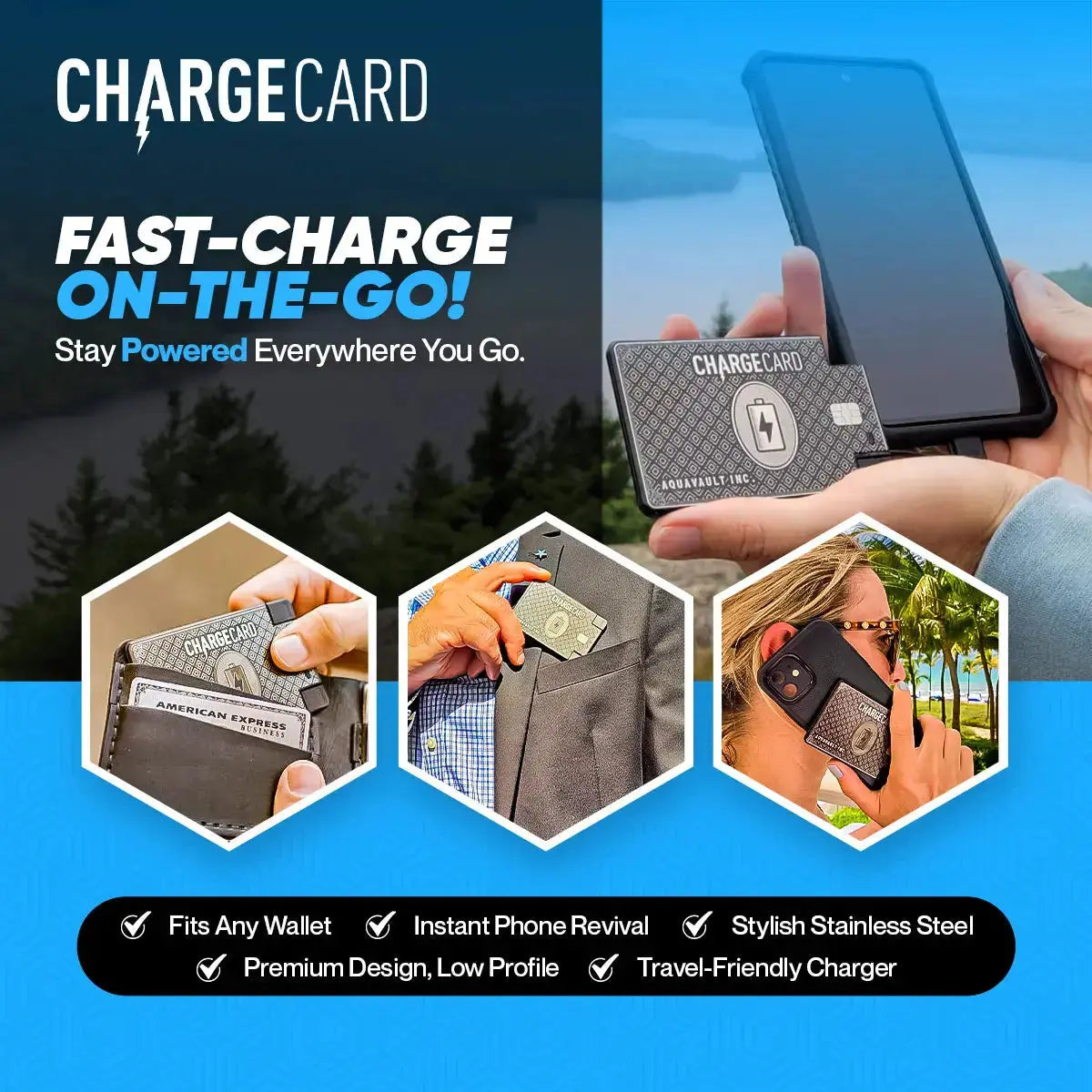 ChargeCard® - World's Thinnest Portable Charger