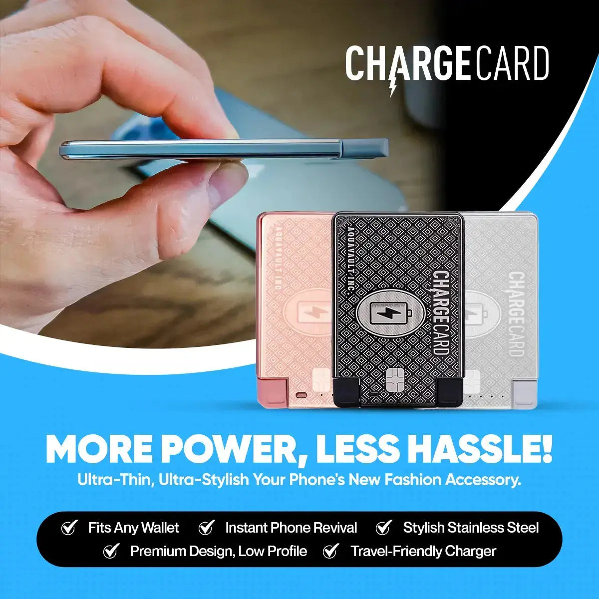 ChargeCard® - World's Thinnest Portable Charger