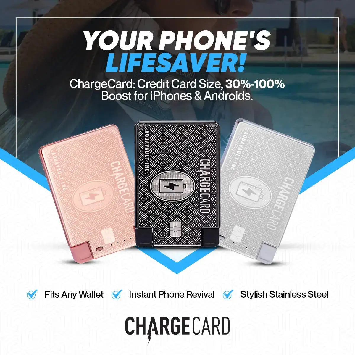 ChargeCard® - World's Thinnest Portable Charger