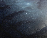 Starry niight sky oil painting print, framed canvas print, unique subdued wall art