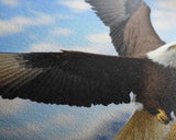 Eagle in a Mountain Clouds Canvas Wall Art Design, Framed Canvas Print Decor for Home & Office Decoration, CANVAS READY to Hang
