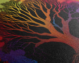 Rainbow Tree of Life, Framed Canvas Print