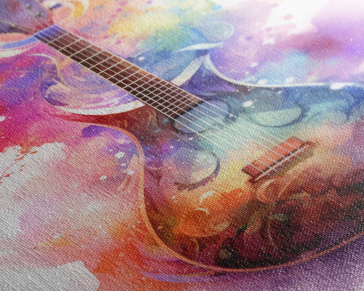 Lute Art, Stringed Instrument Print, Framed Canvas Art, Fantasy Decor, Art / Gift For The Bard Player